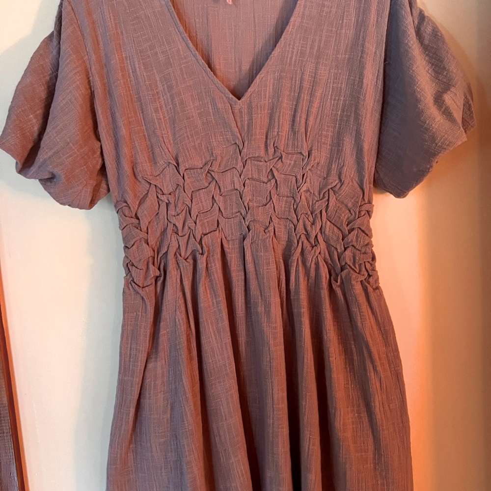 Free People mini dress, V-neck